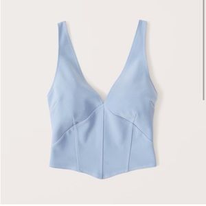 NWOT Abercrombie Plunge Corset Top